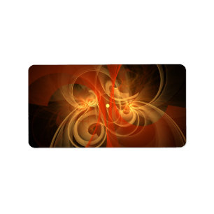 Morning Magic Modern Abstract Light Energy Art Label