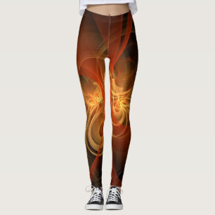 Morning Magic Modern Abstract Light Energy Art Leggings