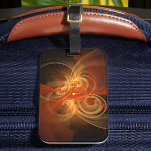 Morning Magic Modern Abstract Light Energy Art Luggage Tag