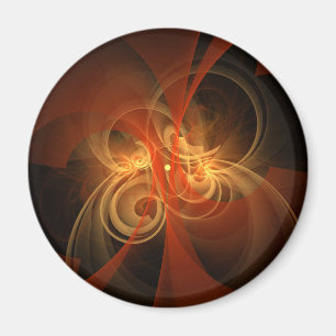 Morning Magic Modern Abstract Light Energy Art Magnet