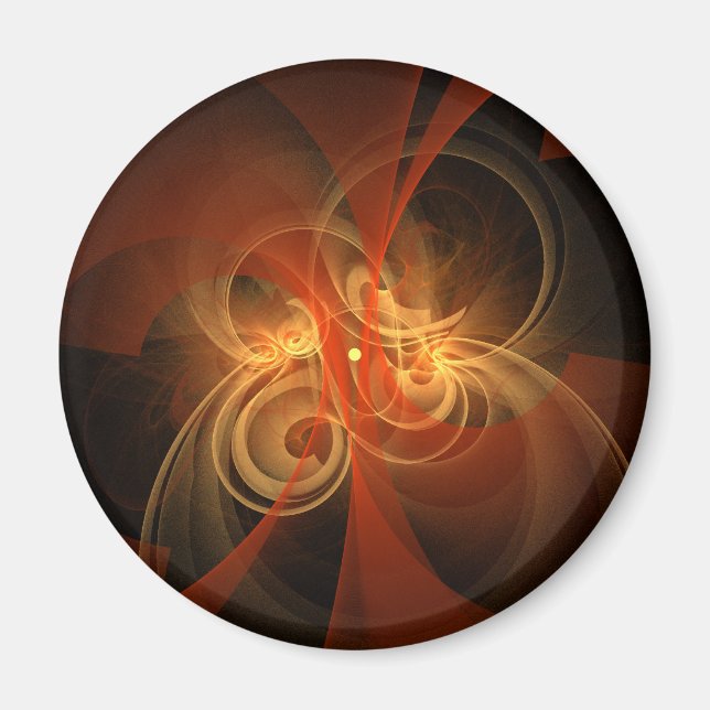 Morning Magic Modern Abstract Light Energy Art Magnet (Front)