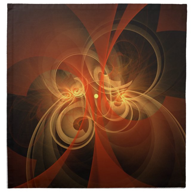 Morning Magic Modern Abstract Light Energy Art Napkin (Front)