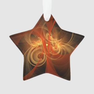 Morning Magic Modern Abstract Light Energy Art Ornament