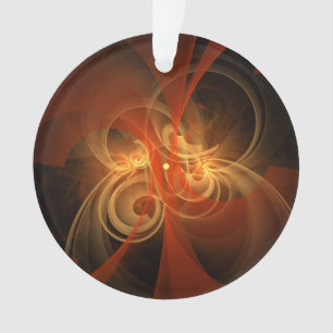 Morning Magic Modern Abstract Light Energy Art Ornament