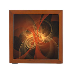 Morning Magic Modern Abstract Light Energy Art Pencil Holder