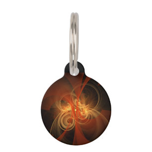 Morning Magic Modern Abstract Light Energy Art Pet ID Tag