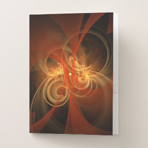 Morning Magic Modern Abstract Light Energy Art Pocket Folder