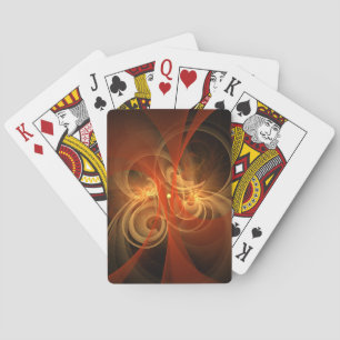 Morning Magic Modern Abstract Light Energy Art Poker Cards