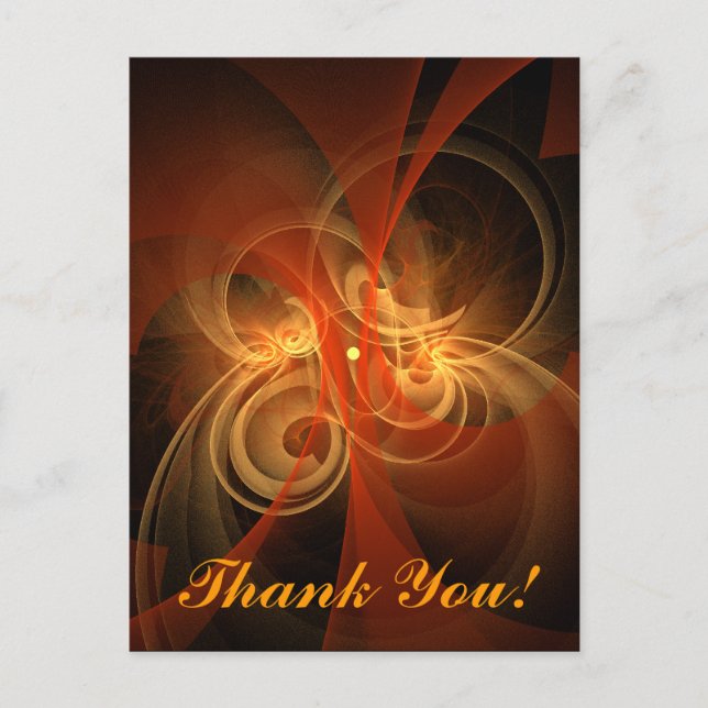 Morning Magic Modern Abstract Light Energy Art Postcard (Front)