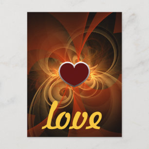 Morning Magic Modern Abstract Light Energy Art Postcard