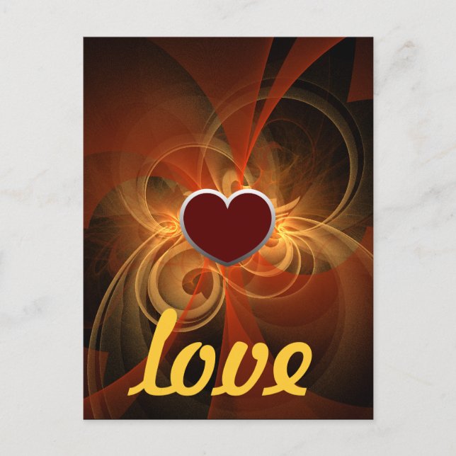 Morning Magic Modern Abstract Light Energy Art Postcard (Front)