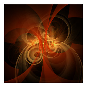 Morning Magic Modern Abstract Light Energy Art Poster