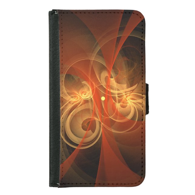 Morning Magic Modern Abstract Light Energy Art Samsung Galaxy Wallet Case (Front)