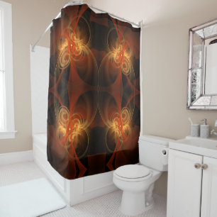 Morning Magic Modern Abstract Light Energy Art Shower Curtain