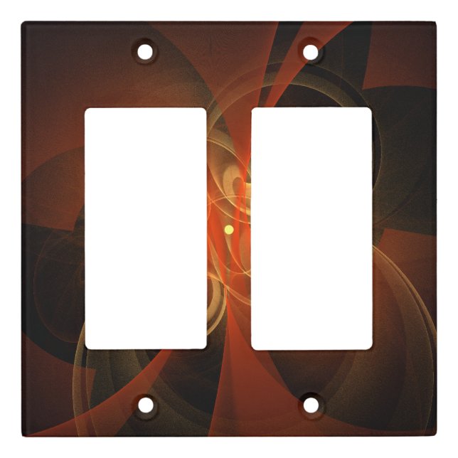 Morning Magic Modern Abstract Light Energy Art Switch Cover (Front)