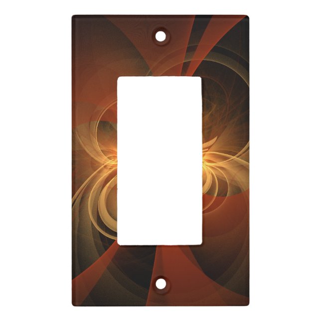 Morning Magic Modern Abstract Light Energy Art Switch Cover (Front)
