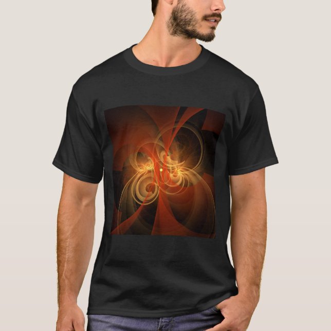 Morning Magic Modern Abstract Light Energy Art T-Shirt (Front)