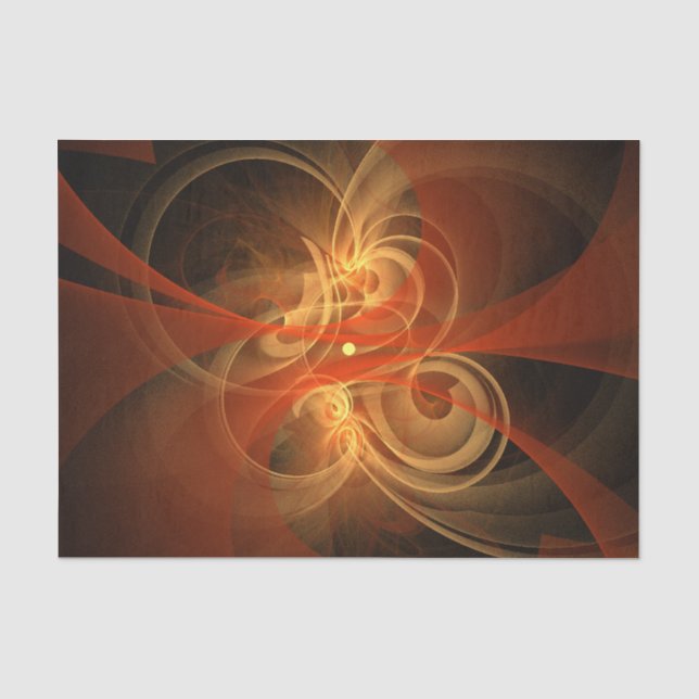Morning Magic Modern Abstract Light Energy Art Tissue Paper (Front)