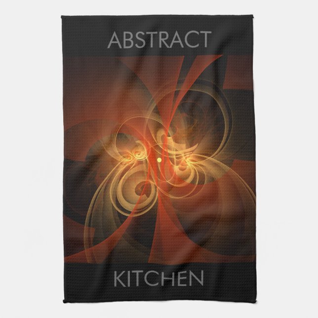 Morning Magic Modern Abstract Light Energy Art Towel (Vertical)