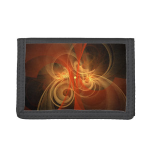 Morning Magic Modern Abstract Light Energy Art Trifold Wallet