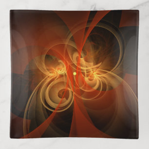 Morning Magic Modern Abstract Light Energy Art Trinket Tray