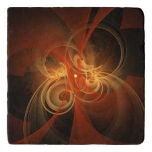 Morning Magic Modern Abstract Light Energy Art Trivet