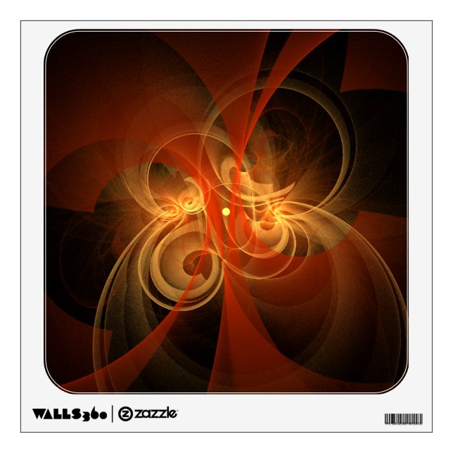 Morning Magic Modern Abstract Light Energy Art Wall Sticker (Front)
