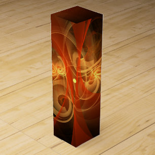 Morning Magic Modern Abstract Light Energy Art Wine Box