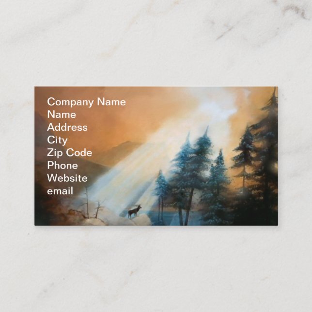 Morning Majesty Business Card (Front)