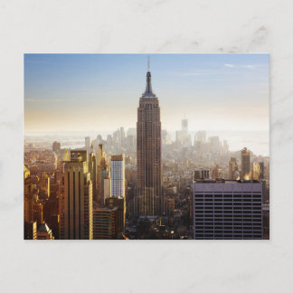 Morning Manhattan Skyline Postcard