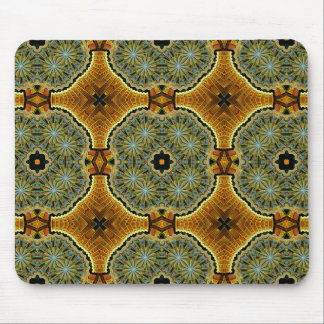 Morning Market Green Geometric Pattern Mouse Pad
