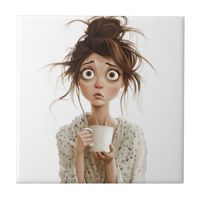 Morning Mayhem Ceramic Tile (Front)