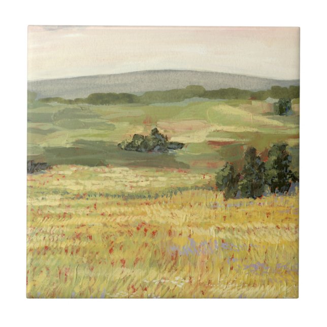 Morning Meadow Ceramic Tile (Front)