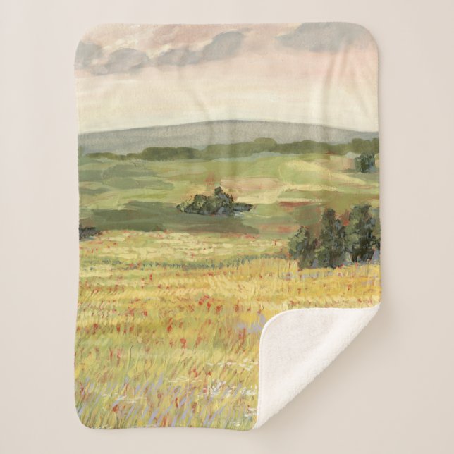 Morning Meadow Sherpa Blanket (Front)