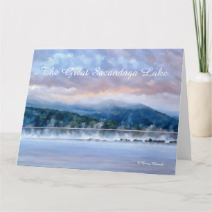 Morning Mist at the Great Sacandaga Lake Card