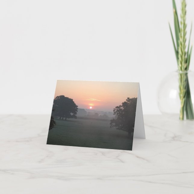 Morning Mist Holiday Card (Front)