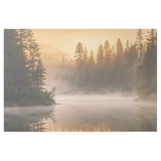 Morning Mist on River in the Pines Gallery Wrap