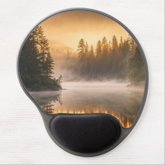 Morning Mist on River in the Pines Gel Mouse Pad