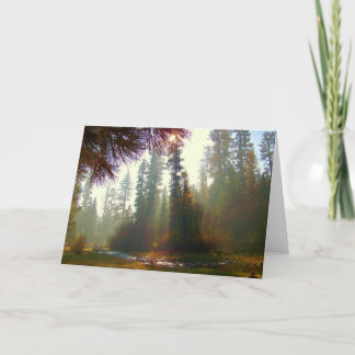 Morning Mist on the North Fork Photo Greeting Card