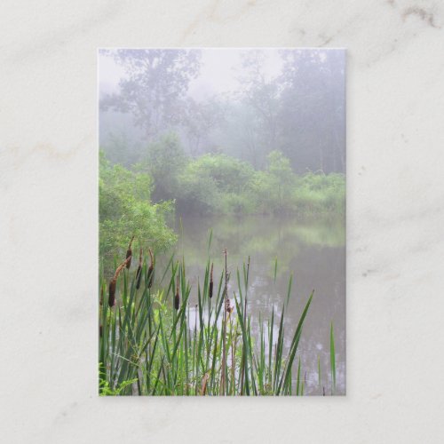 Morning Mist on the Pond ATC Business Card