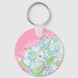 Morning Mist Over My Heart Keychain