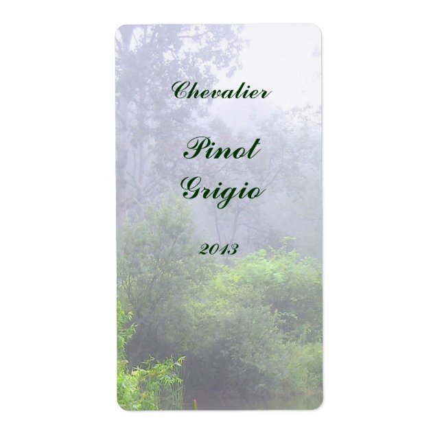Morning Mist Wine Label (Front)