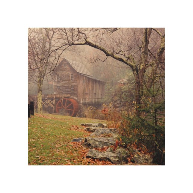 Morning Mist Wood Wall Art (Front)