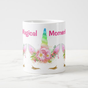 Morning Moments Unicorn Rainbow Giant Coffee Mug