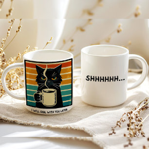 Morning Mood Cat Coffee Giant Coffee Mug