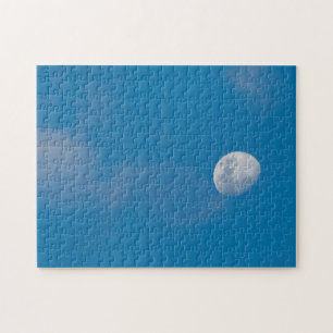 Morning Moon Zambia, Africa Jigsaw Puzzle