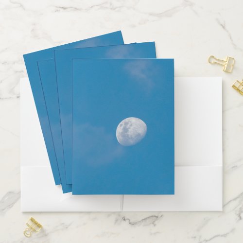 Morning Moon  Zambia Africa Pocket Folder