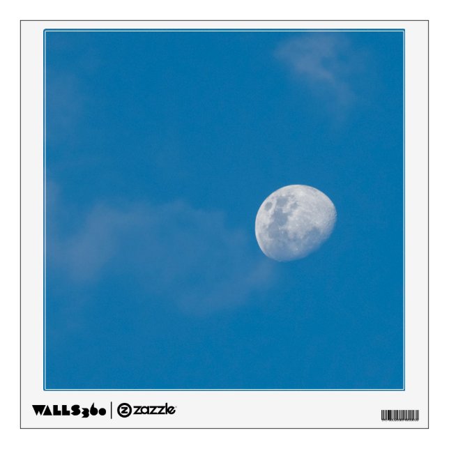 Morning Moon | Zambia, Africa Wall Decal (Front)