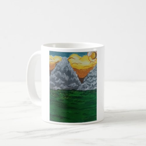 Morning Mountain Painting Coffee Mug