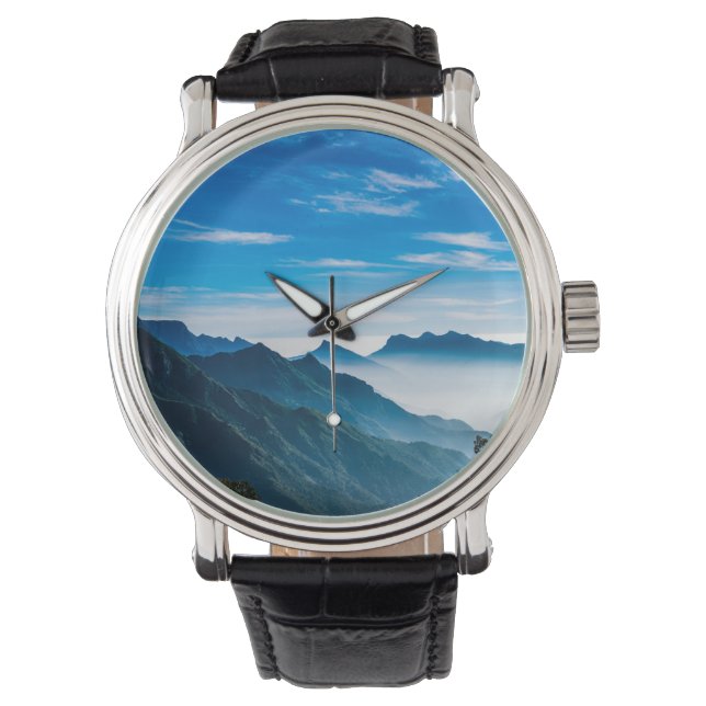 Morning Mountains Mist Landscape Watch (Front)